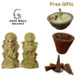 Gobar Ke Lakshmi Ganesh ji With Gomay Deepak, Sabrani Cup & Dhoopwatti (10 CMS)