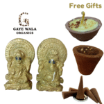 Gobar Ke Lakshmi Ganesh ji With Gomay Deepak, Sabrani Cup & Dhoopwatti (8 CMS)